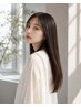 【上質ヘアケアプラン】カット+透明感カラ-+5stepトリ-トメント