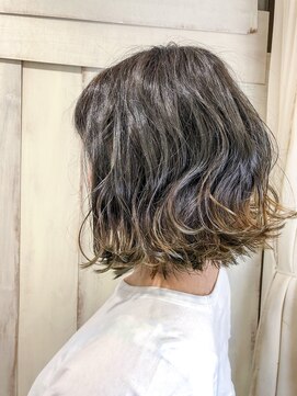 アンフィフォープルコ(AnFye for prco) 【AnFye for prco】3Dカラー × グラデ×切りっぱなしボブ　山田