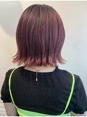 Lien☆ブロッサムピンク×耳かけボブ×デザインカラー
