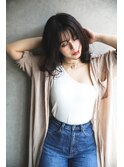 【+~ing deux】シースルー内巻きlong【辻口俊】
