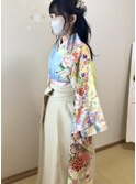 卒業式/袴/ハーフアップ