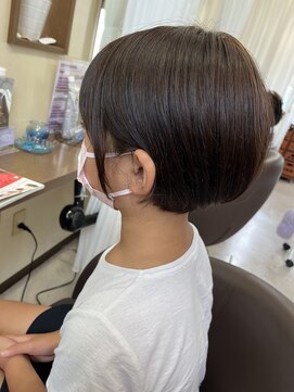 コアフィールフィス(COIFFURE fils) 《見附　今町》キッズ　耳かけショートボブ