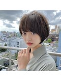 20代30代丸みショートボブ