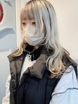 モリオ フロム ロンドン 大宮2号店(morio from London)&nbsp;【高椋】ロングウルフ顔まわりレイヤー波巻き