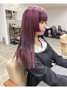 シンス(Since) アンブレラカラー と グラデーションカラー モーヴピンク