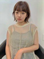 ノク 渋谷(nok) ウォームブラウンカラー/ワイドバング/暖色ブラウン
