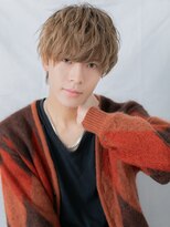 メンズヘア ビーセカンド 草加店(MENS HAIR B-2)&nbsp;外国人風ハイトーンがオシャレなツイストパーマスタイルa草加