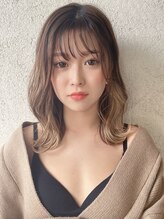 ウエストリー(WESTORY) インナーカラー☆イヤリングカラー☆ミルクティーベージュ