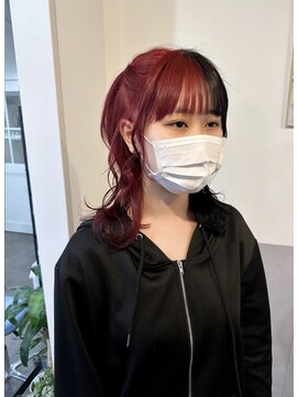 マリン(Marine) 20代30代レッドブラックツートーンカラー