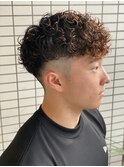 #ベリーショート#ダークアッシュ#ニュアンスパーマ#韓国マッシュ