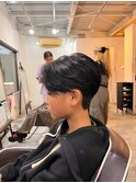 MEN'SHAIRダークアッシュニュアンスパーマ韓国マッシュ