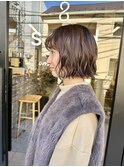 ボブパーマ/ニュアンスパーマ/ブラウンカラー