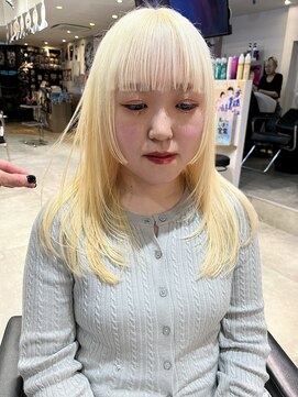 サロウィン 新潟万代店(SALOWIN) ★美髪イメチェンモテ髪愛されホワイトブロンドハイブリーチ