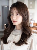 ロングレイヤーカットくびれロング似合わせカット顔周りカット