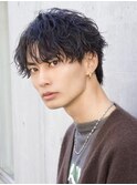 ツイストスパイラルパーマ無造作マッシュショートレイヤー渋谷