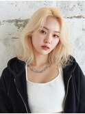 韓国/髪質改善/レイヤーカット/ミディアム/小顔/透明感カラー