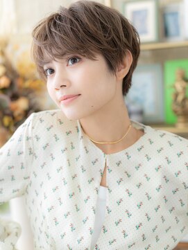 カバーヘア ブリス 上尾西口店(COVER HAIR bliss) 透明感オリーブグレージュ小顔ウルフカットh4上尾20代30代40代