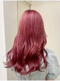 【ピンクカラー・チェリーピンク】池袋美容室