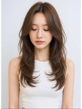 ゲイン(Gain) 艶カット×白髪ぼかし×艶ベージュ