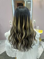 ガルボ ヘアー(garbo hair)&nbsp;艶髪　ハイライト　プルエクステ