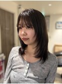 韓国レイヤーラベンダーベージュ