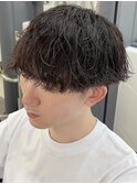 シャドウパーマ//メンズパーマ/フェザーパーマ/前下りマッシュ