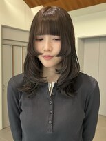 ローレンアオ(LOREN AO) ミルクティーブロンド/ダークブルー/デジタルパーマ/矢場町