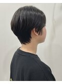 ハッシュカット/グレージュ/デザインカラー［自由が丘］