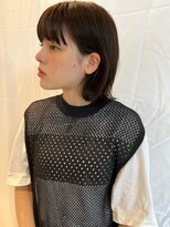 トリッカ 銀座(tricca)&nbsp;韓国風レイヤーボブ/くびれシルエット/小顔見せカット/暗髪