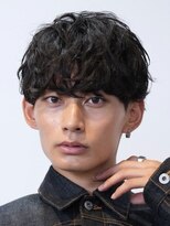 フィフス 大分(fifth)&nbsp;大分シャドウパーマメンズカットラウンドマッシュツーブロック