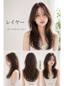 バグズ ヘアデザイン 桔梗が丘店(Baguz HAIR DESIGN) 韓国風顔周りレイヤー×透明感ベージュカラー