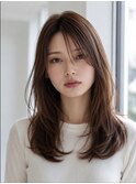 レイヤーカット髪質改善カラー透明感カラー顔まわりカット