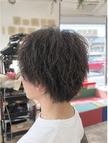 ボンドヘアステージ 良福寺店(BOND hair stage)&nbsp;メンズツイストパーマで無造作な束感スタイル