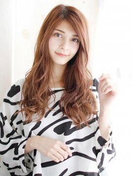 ナル 白山神社参道通り店(nalu) かきあげバングのミックスカールスタイル