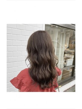 ドット ヘアー(dot.hair) アッシュベージュゆるふわロング