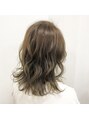 ヘア カフェ クマ(Hair×Cafe KUMA)&nbsp;N.カラーで艶のあるフォギーベージュに。コテで波巻きも得意です