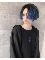 シン(syn)&nbsp;ハイトーン ミディアムマッシュ ブルー