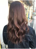 ブリーチなし艶ツヤラベンダーベージュ