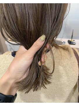 サロンド ハル 国分寺店(salon de HALU) 小顔,切りっぱなしダークアッシュ[国分寺/国分寺駅/国分寺]