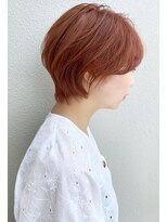 モリオ フロム ロンドン サッポロファクトリー店(morio FROM LONDON)&nbsp;【morio札幌】札幌ショート　丸みショートボブ　オレンジカラー
