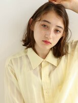 アンドレイ 表参道(andrey)&nbsp;[ANDREY]グレーベージュ/レイヤーロング/前髪パーマ黒髪カタログ