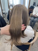 クエ(QUE) ミルクティーベージュ/ブリーチなしダブルカラー!横浜