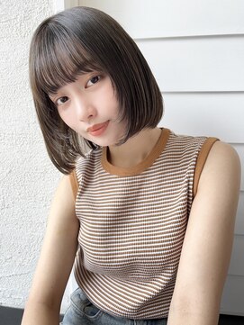 オーロ 緑地公園店(ORO) ナチュラル顔周りレイヤーボブ