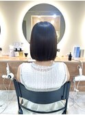 丸みボブ　酸性ストレート