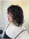 ハードパーマ　くるくるパーマ　ミディアムパーマ