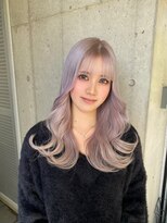 ガルボ ヘアー(garbo hair) 成人式オススメ♪ホワイトグレージュカラーゆるふわ巻き