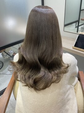 ミリー 梅田店(milly) ブリーチなし○オリーブグレージュ