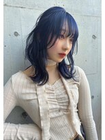 ラ キング(LA KING)&nbsp;ネイビー/ブルーブラック/イメチェン/レイヤー/