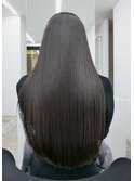 イメチェン美髪セミロング バレイヤージュ ヘアカラー