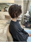 透明感カラー 似合わせカットボブ ケアブリーチ インナーカラー